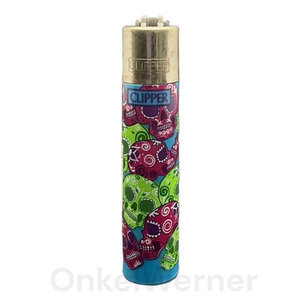 Muerta Skull Clipper Feuerzeug 